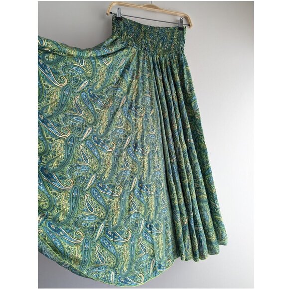Bohemian Paisley Print Wide Leg Cullottes - Picture 3 of 5